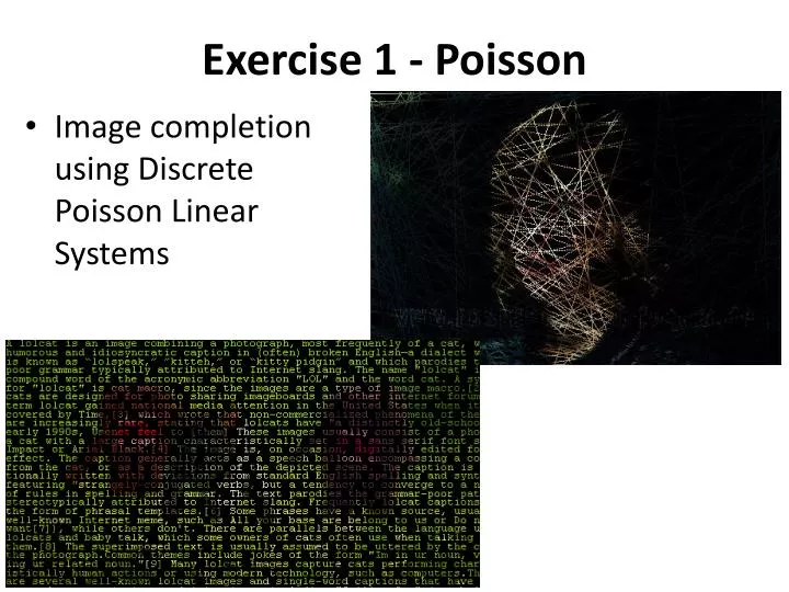 exercise 1 poisson