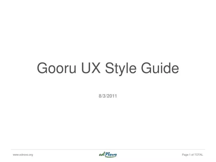 gooru ux style guide