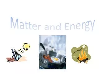 matter and energy