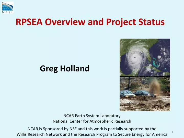 rpsea overview and project status