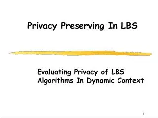 Privacy Preserving In LBS