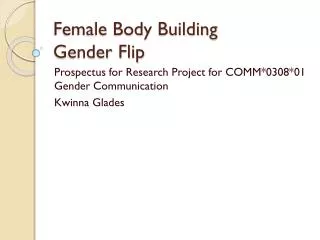 Female Body Building Gender Flip