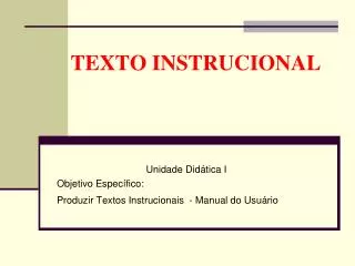 texto instrucional