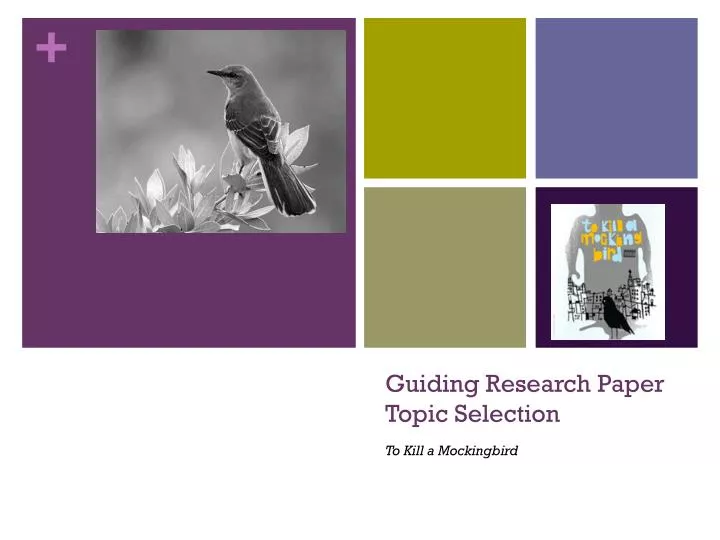 guiding research paper topic selection