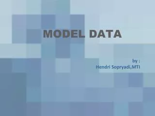 model data