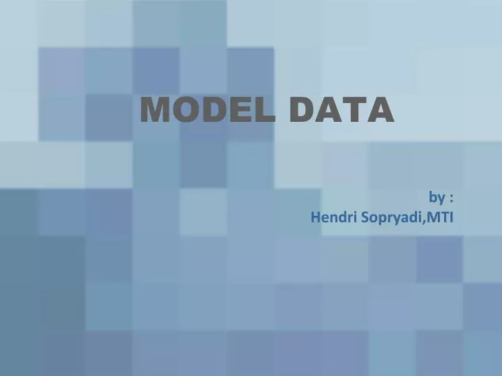 model data