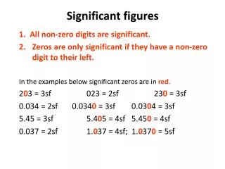 significant figures