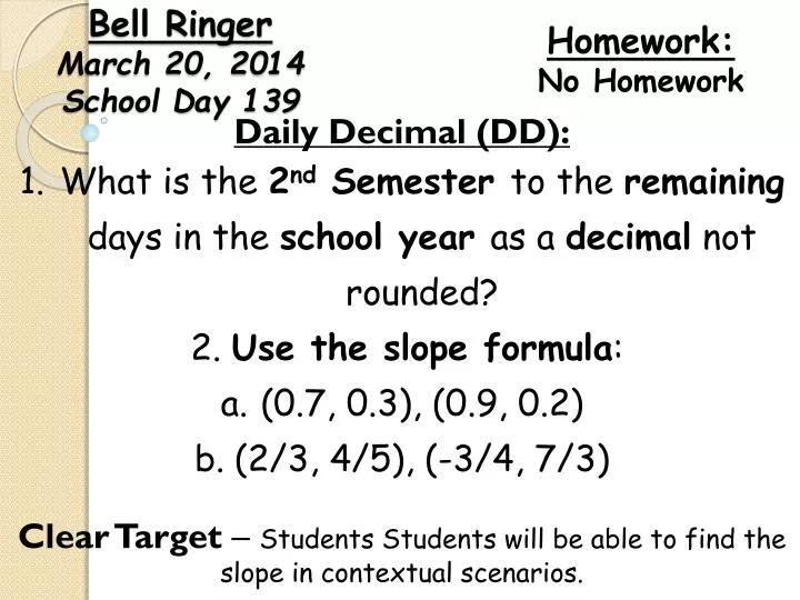 bell ringer march 20 2014 school day 139