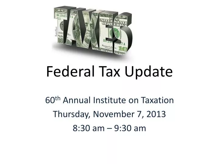 federal tax update