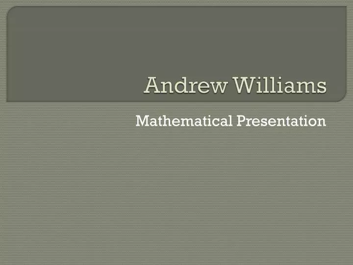 andrew williams