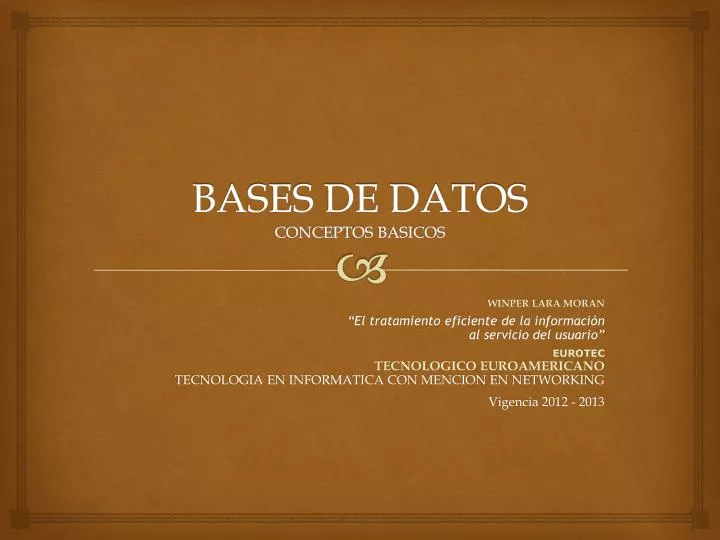 bases de datos conceptos basicos