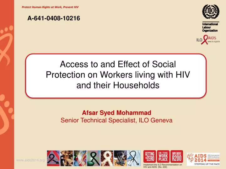 access to and effect of social protection on workers living with hiv and their households