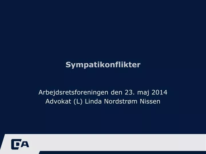 sympatikonflikter