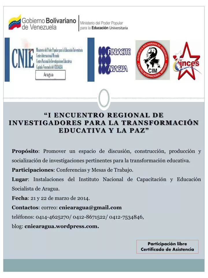 i encuentro regional de investigadores para la transformaci n educativa y la paz