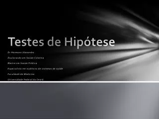 testes de hip tese