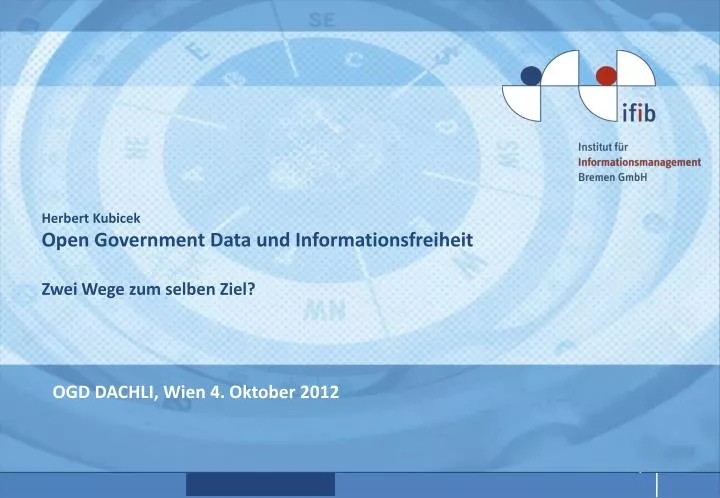 herbert kubicek open government data und informationsfreiheit zwei wege zum selben ziel