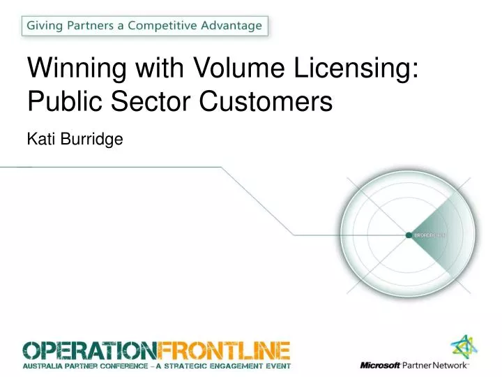 winning with volume licensing public sector customers