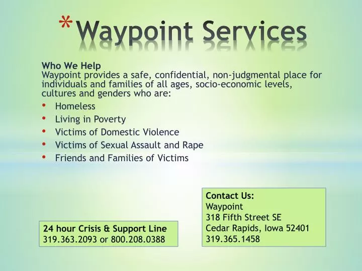 waypoint services