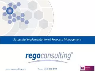 Successful Implementation of Resource Management