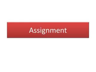 assignment