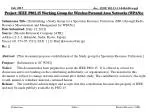 Project: IEEE P802.15 Working Group for Wireless Personal Area Networks (WPANs) - slide 1