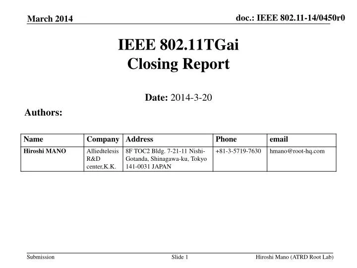 ieee 802 11tgai closing report