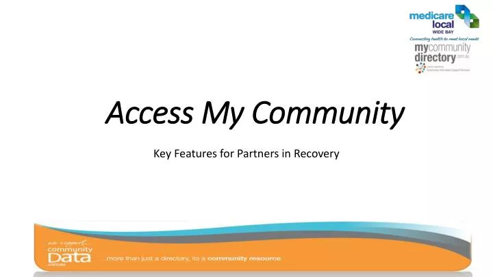 access my community