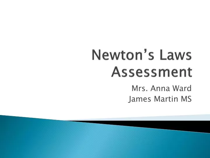 newton s laws assessment