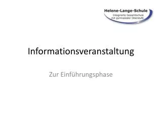 informationsveranstaltung