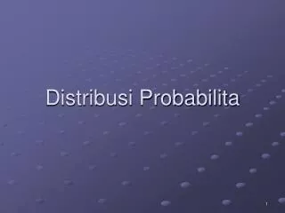distribusi probabilita