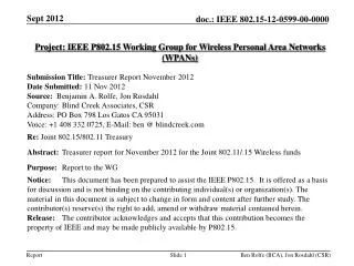 Project: IEEE P802.15 Working Group for Wireless Personal Area Networks (WPANs)