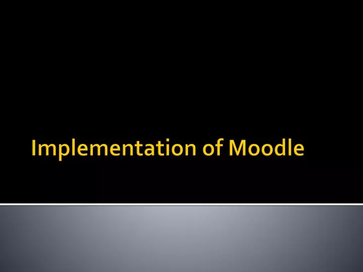 implementation of moo d le