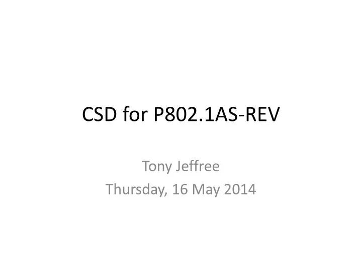 csd for p802 1as rev