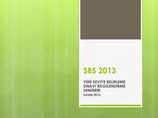 sbs 2013