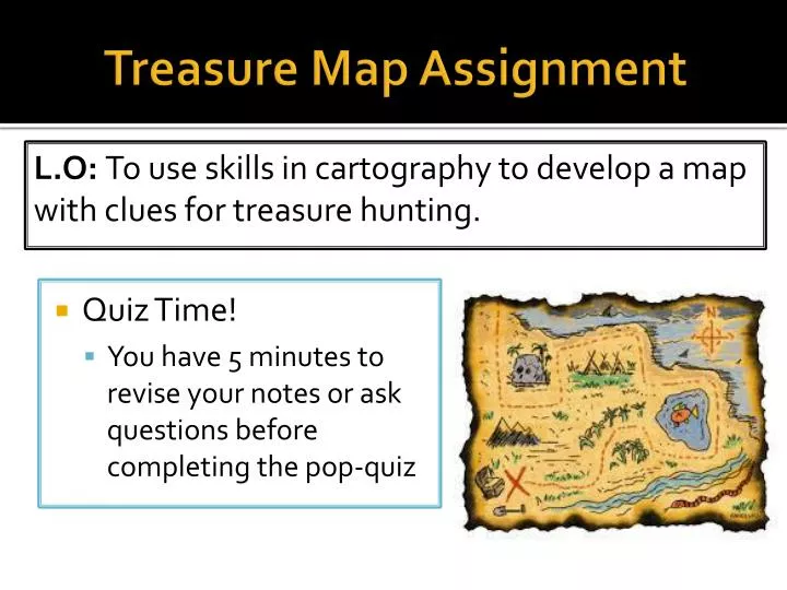 treasure map assignment