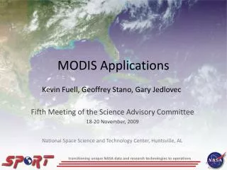 modis applications