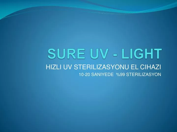 sure uv light
