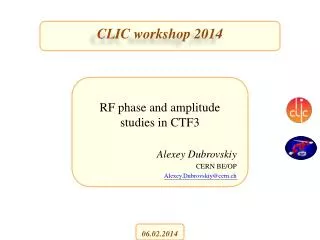 CLIC workshop 2014