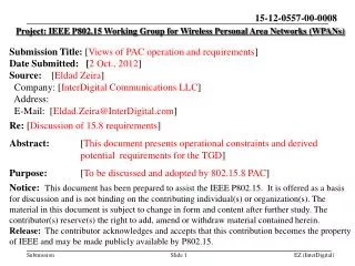 Project: IEEE P802.15 Working Group for Wireless Personal Area Networks (WPANs)