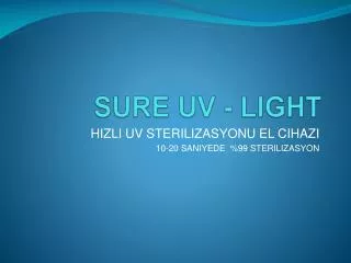 sure uv light