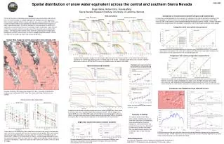 Spatial distribution of snow water equivalent across the central and southern Sierra Nevada
