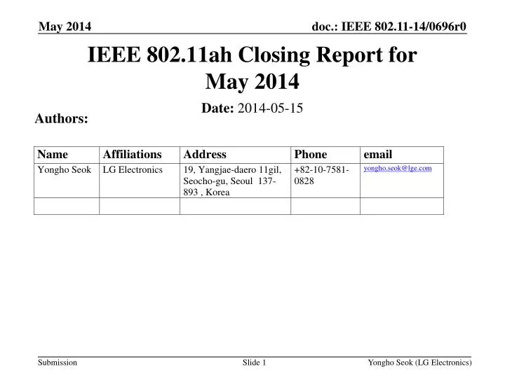 ieee 802 11ah closing report for may 2014