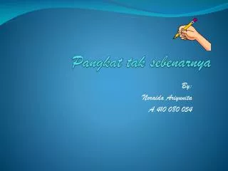 pangkat tak sebenarnya