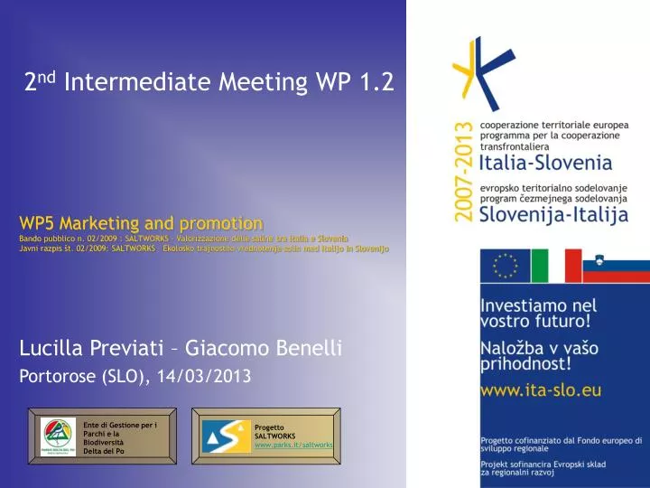 2 nd intermediate meeting wp 1 2