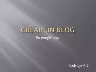 crear un blog