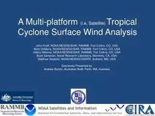 A Multi-platform ( i.e , Satellite) Tropical Cyclone Surface Wind Analysis