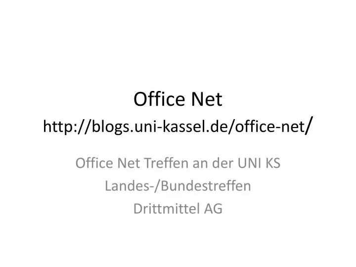 office net http blogs uni kassel de office net