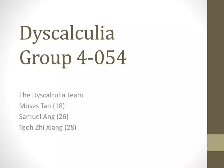 dyscalculia group 4 054