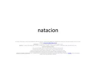 natacion