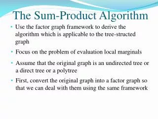 The Sum-Product Algorithm
